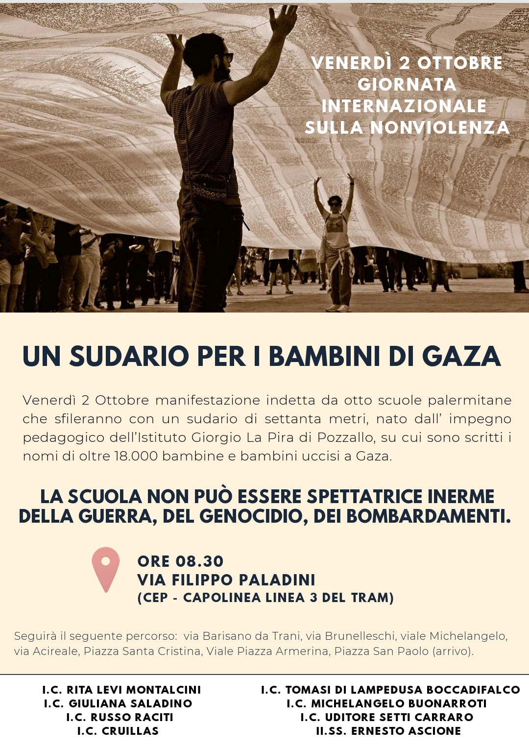 Un sudario per i bambini di Gaza